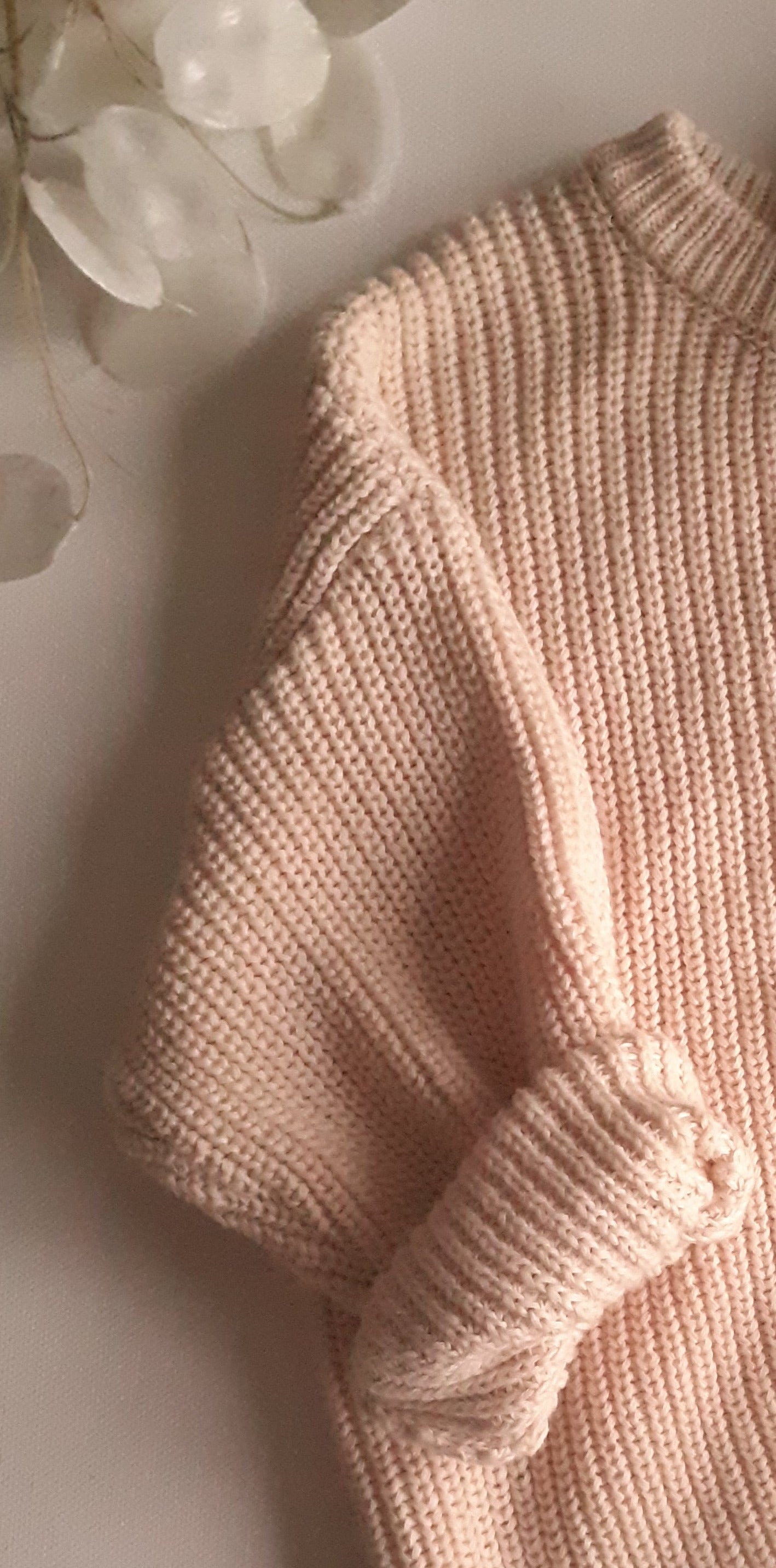 Knitted sweater BUBI + MAMA - IN COLOR OAT