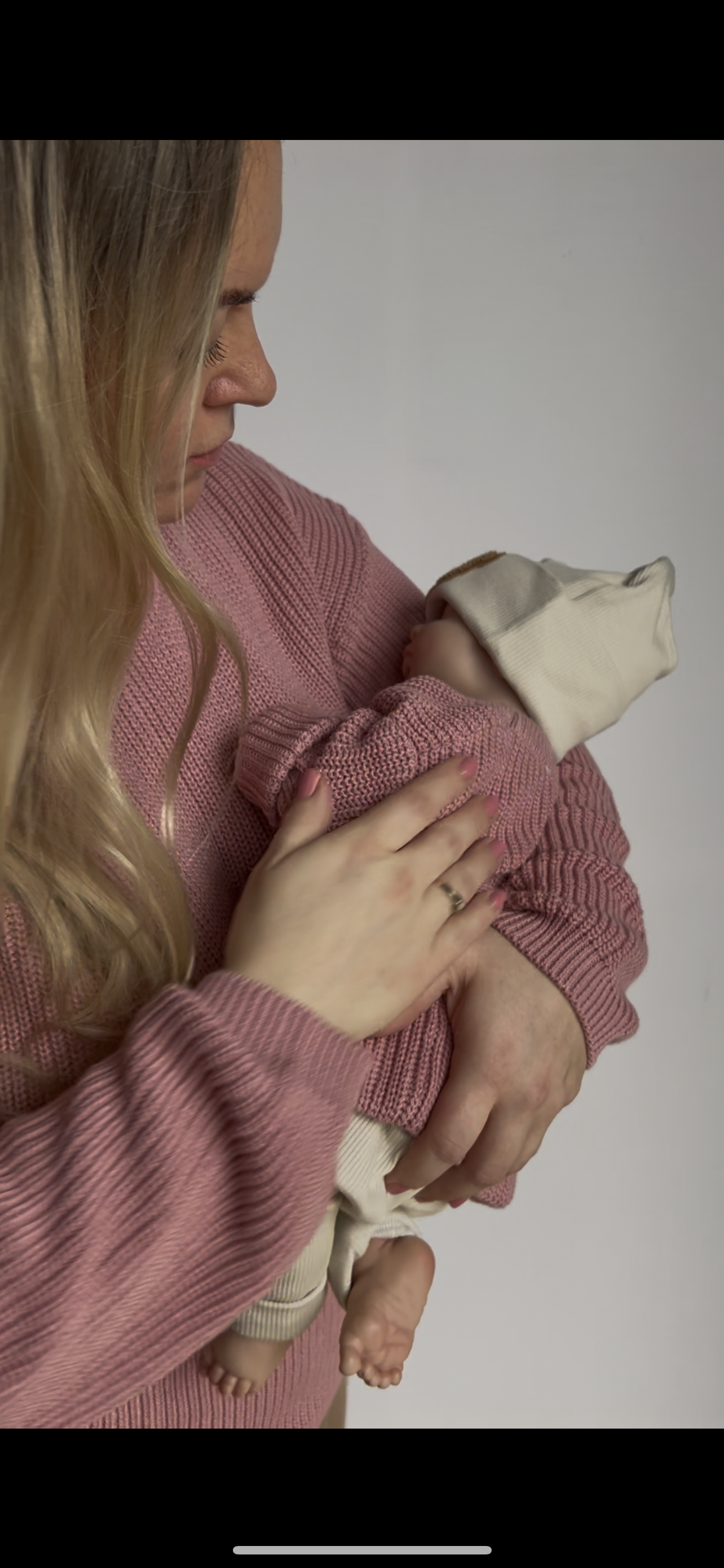 Strickpullover BUBI + MAMA - altrosa