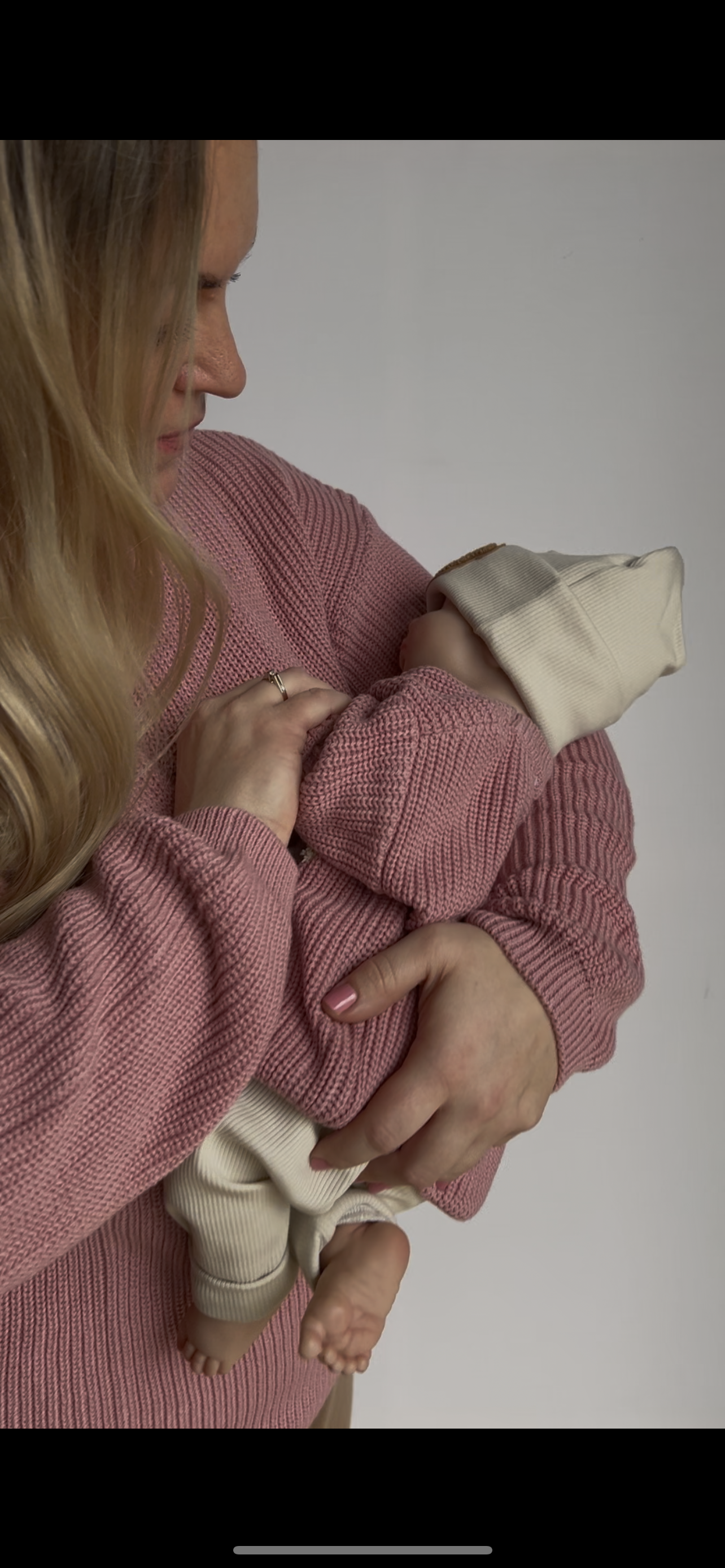 Strickpullover BUBI + MAMA - altrosa