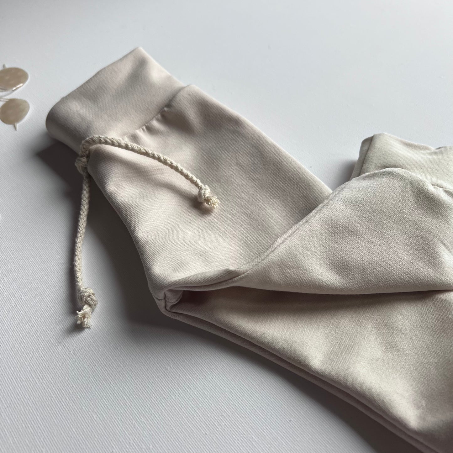 Hose french terry sand