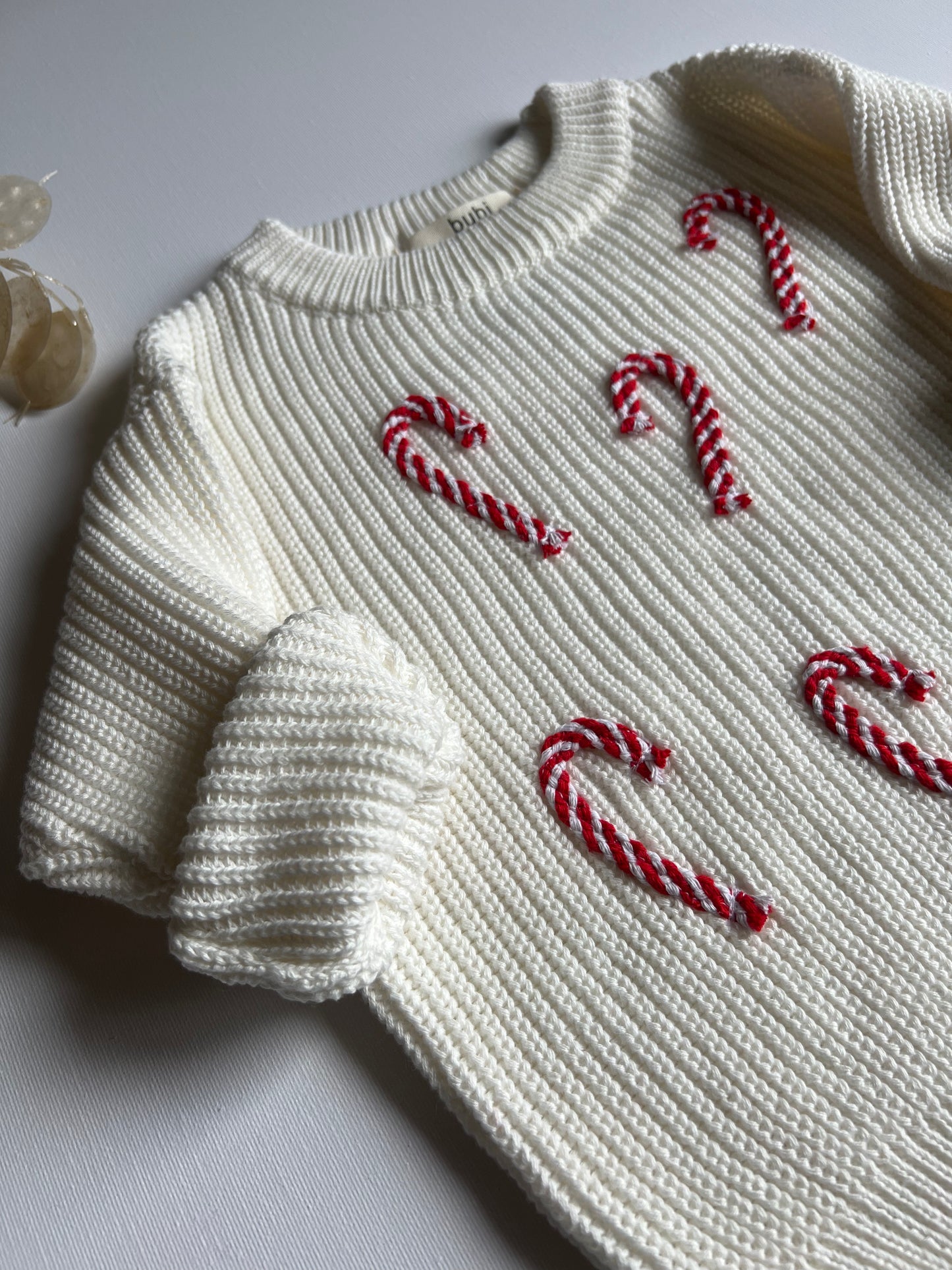 Weihnachts Kollektion - Strickpullover Zuckerstangen