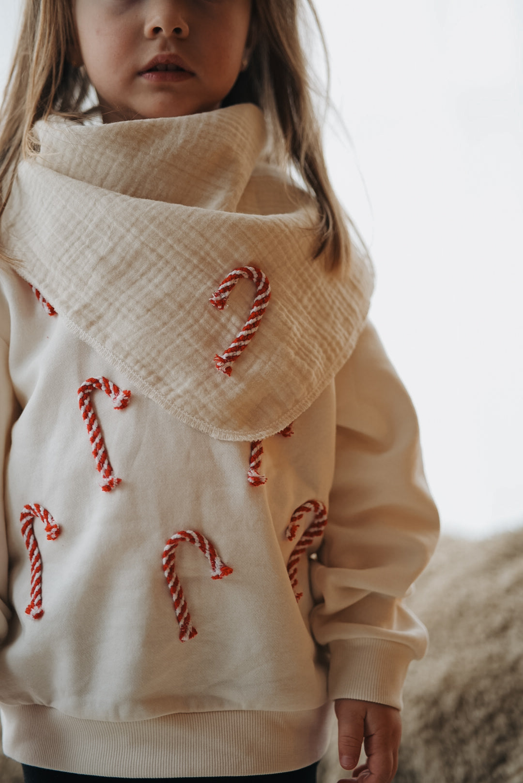 Christmas collection - triangular scarf for knotting