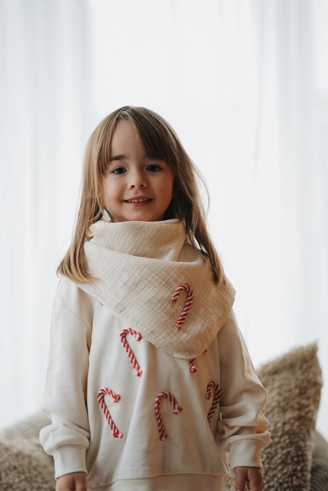 Christmas collection - triangular scarf for knotting