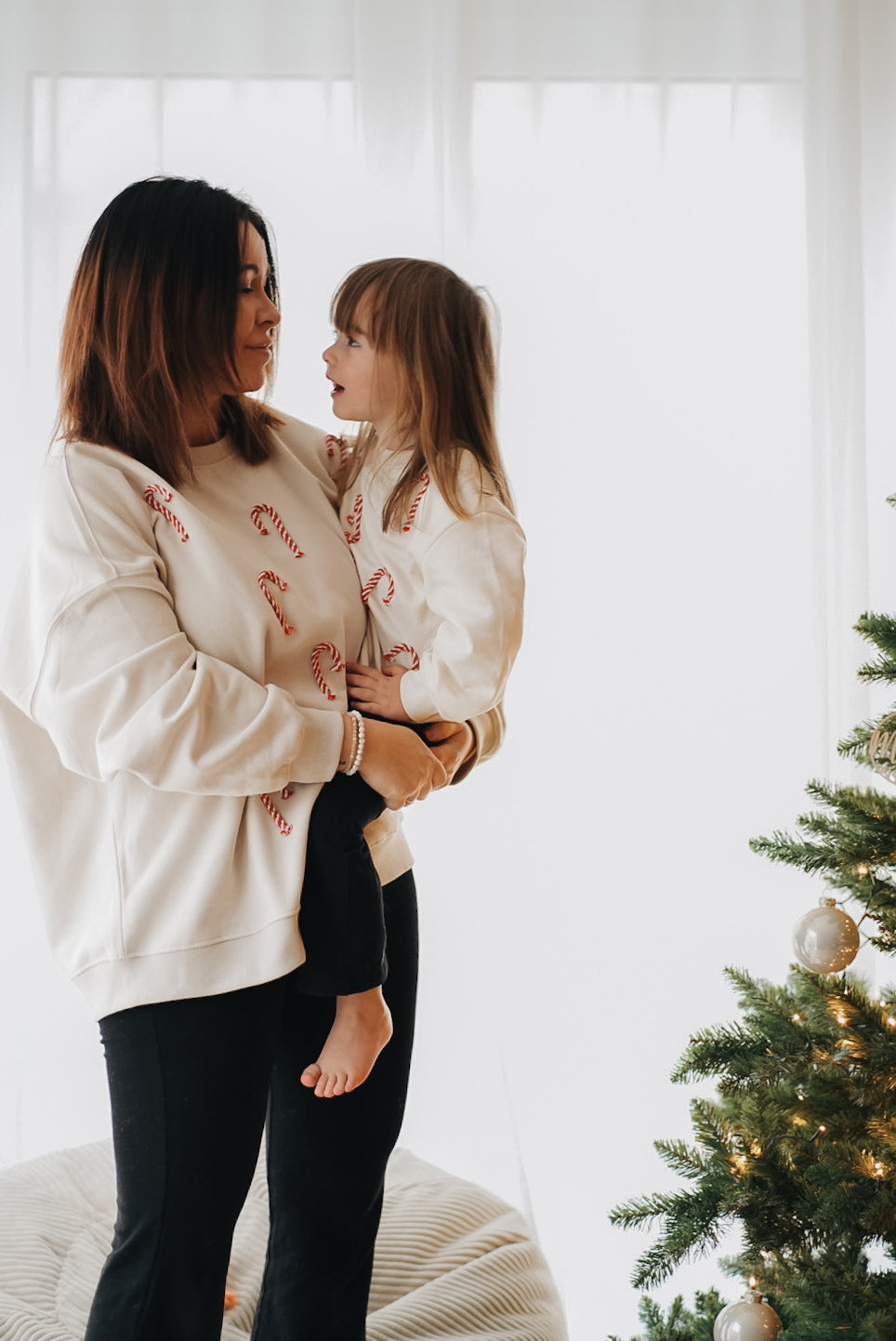 Weihnachts Kollektion - Sweater Tannenbaum oder Zuckerstangen