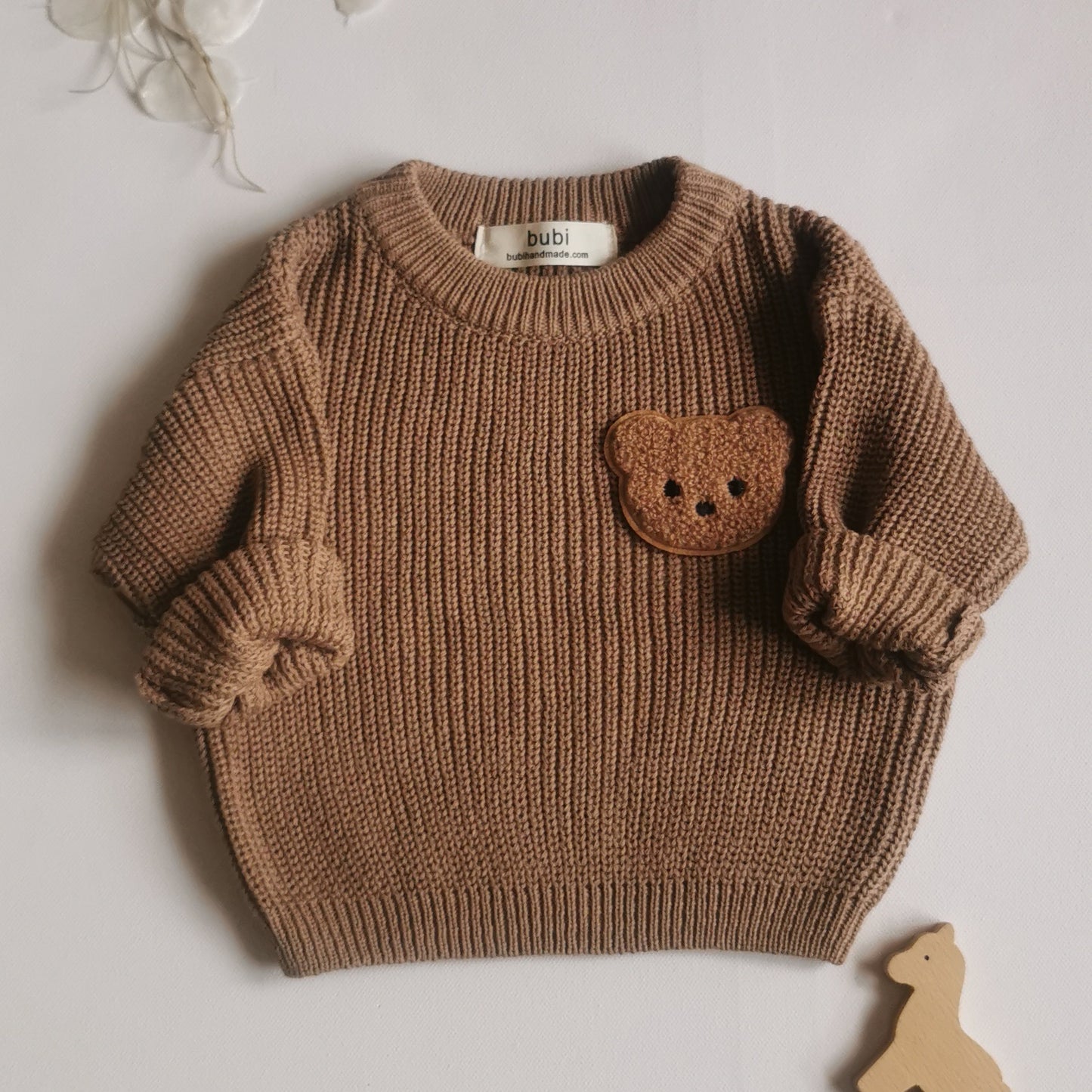 BÄRCHEN Strickpullover - TAUPE