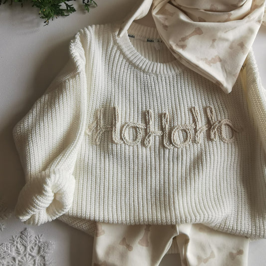 Weihnachts Kollektion - Strickpullover HoHoHo