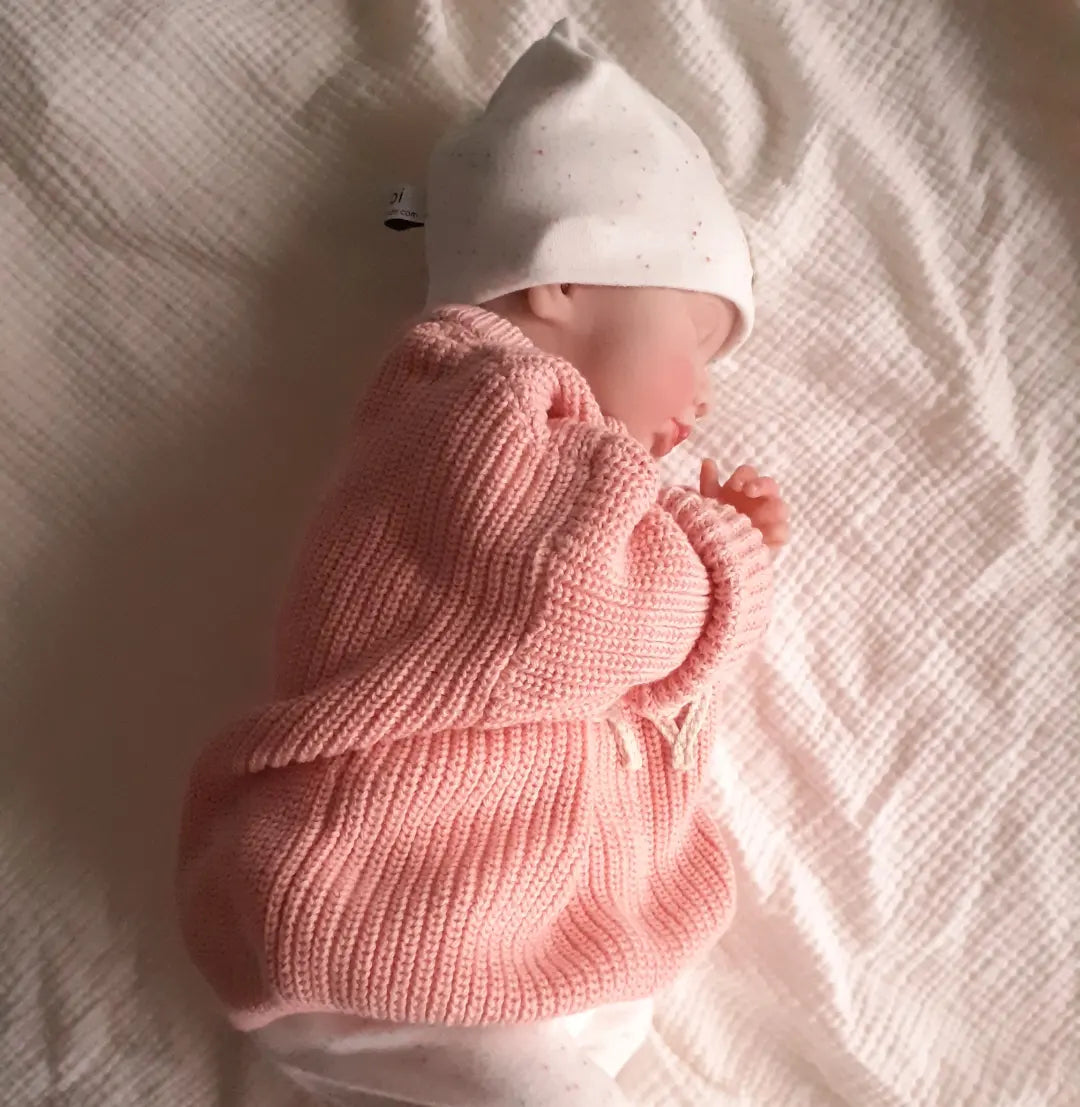Personalisierter Baby- und Kinderpullover mit Namen, Motiv oder Wort, Namenspullover, Geschenk zur Geburt, Geburtstag, Taufe, rosa