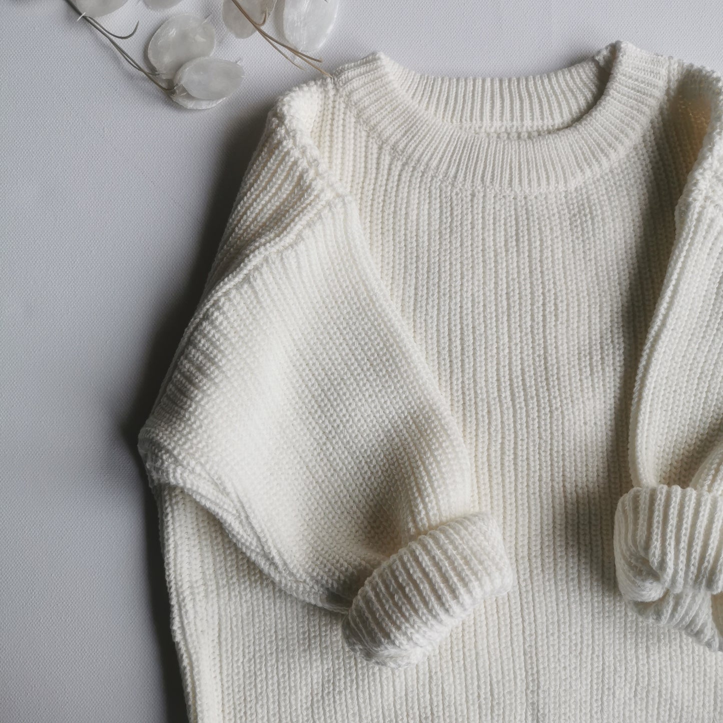 Strickpullover- Weiss
