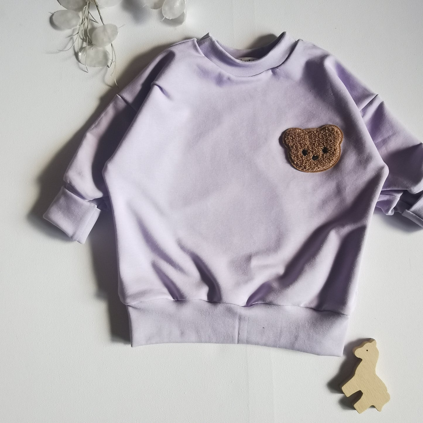 SWEATER purple bear
