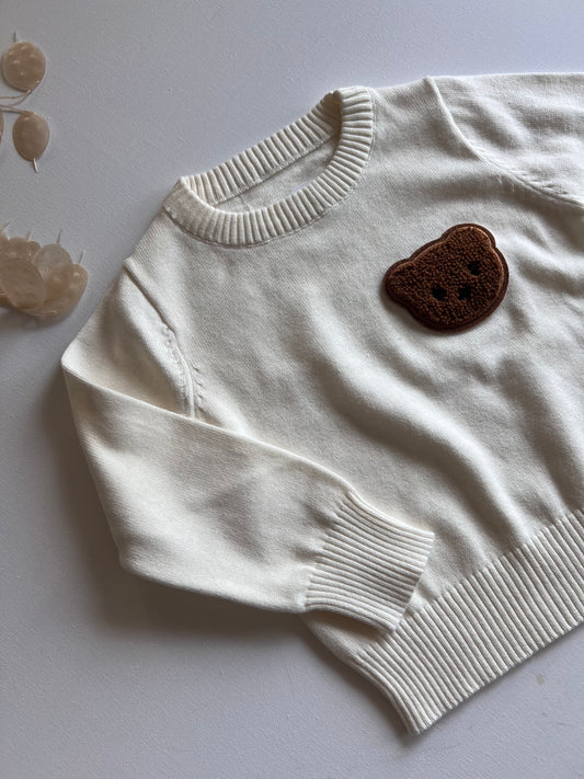 Pulli weiss mit Bärchen 74/80 - LAST CHANCE