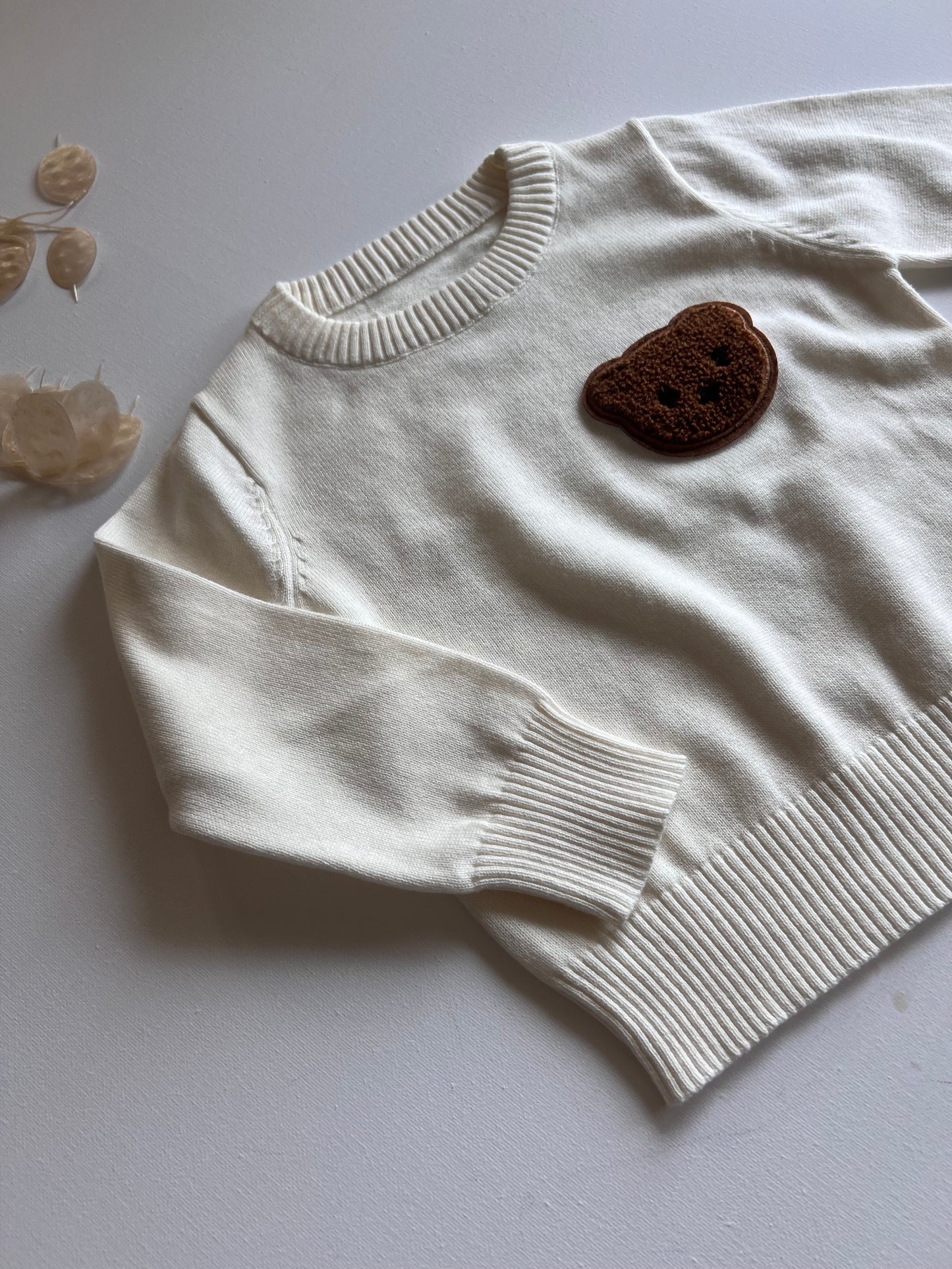 Pulli weiss mit Bärchen 74/80 - LAST CHANCE