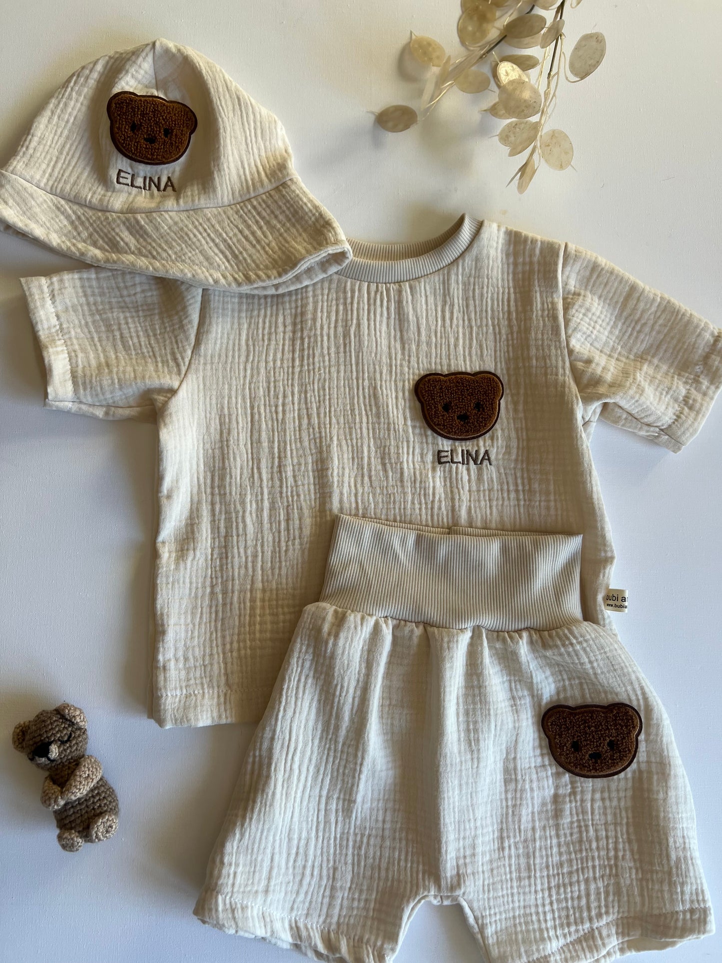 Bärchen Shorts aus Musselin