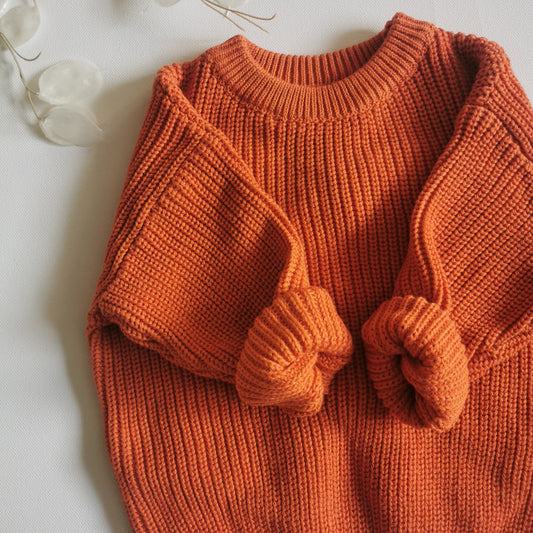 Strickpullover- ORANGE