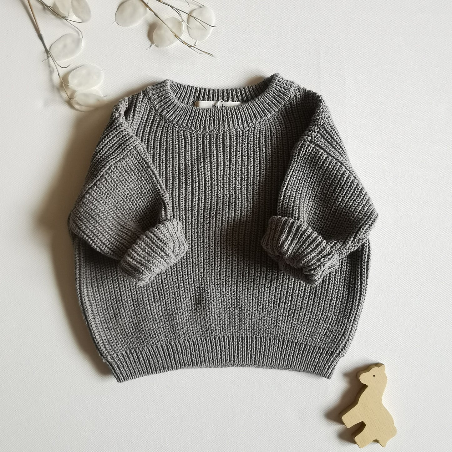 Strickpullover- GRAU