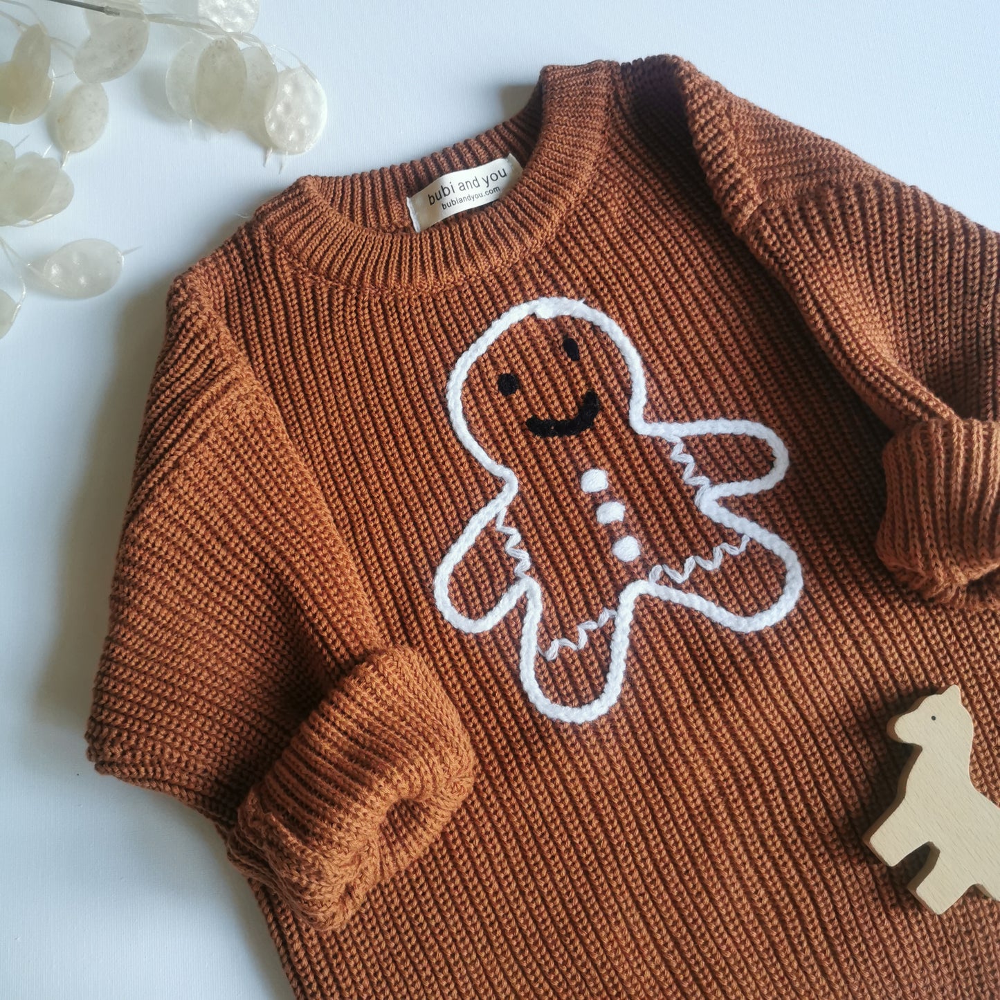 Weihnachts Kollektion - Strickpullover Lebkuchen